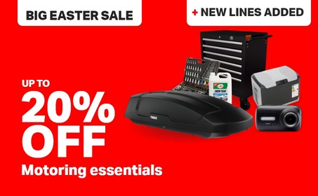 BIG EASTER SALE UP TO 20% OFF Motoring essentials